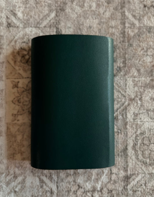 Green Forest A5 trifold journal in premium faux leather — Arc and Axis UAE