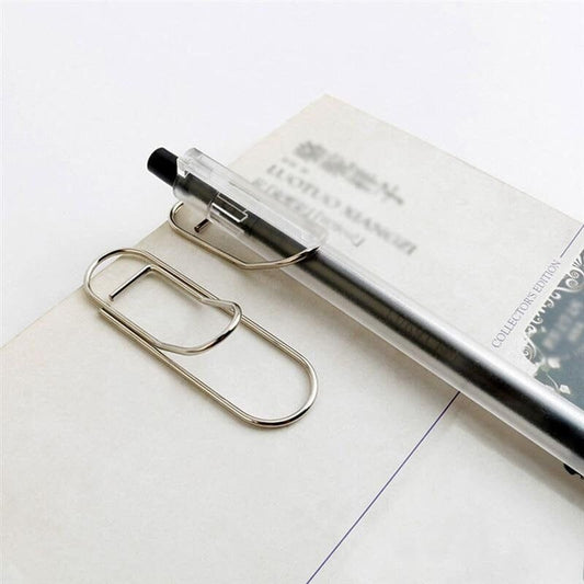 Elastic pen holder clip on a handmade faux leather journal — Arc and Axis UAE